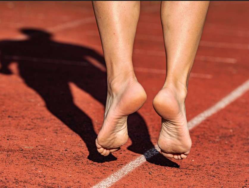 An athlete's feet
